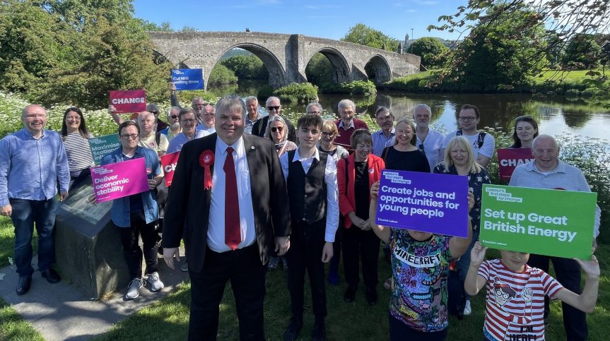 Chris Kane and Labour Activists at Stirling Bridge